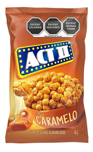 Palomitas Act Ii Listas Para Comer Sabor Caramelo 95g