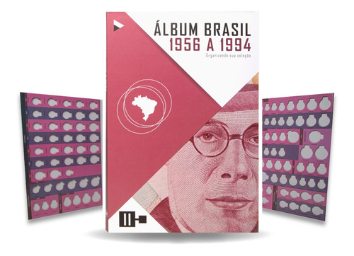 6 Álbuns Moedas 1854 A 2035 + Álbum De Prata 1922 A 1938