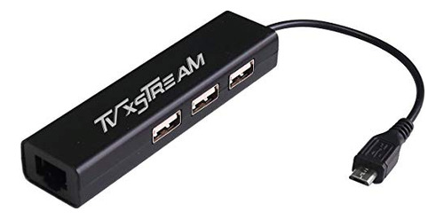 Adaptador Lan Ethernet Con 3 Puertos Usb Para Tv Streaming