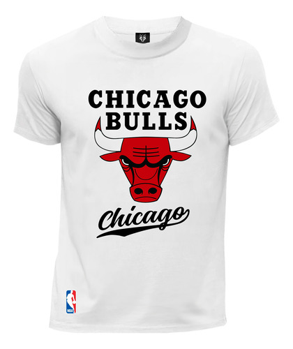 Camiseta Fan Nba Chicago Bulls Letras