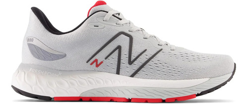 Zapatillas New Balance Running M880q12 Gris/rojo