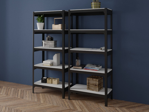 Librero Industrial 5 Entrepaños Nuuk Concept Rack Abierto Color Color