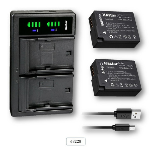 Cargador + 2 Baterias Mod. 68228 Panas0nic Lumix Dmc-fz1000