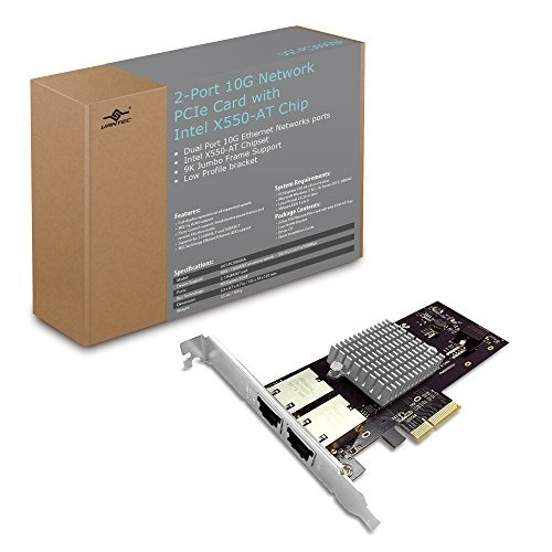 Vantec 2 Port 10g Network Pcie Card With Intel X550 At