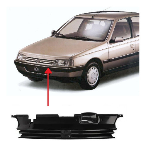 Parrilla Rejilla Peugeot 405 1992 1993 1994 1995 1996 Negra