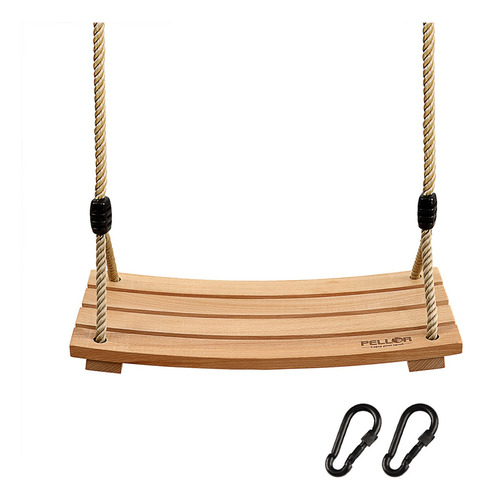 Asiento De Columpio De Madera Pellor, Columpio De Cuerda De