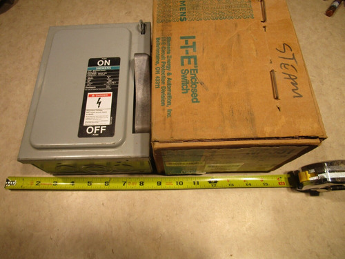 Ite Siemens Nf351 Safety Switch, 30a, 600v, 3ph, Type 1 Bbz