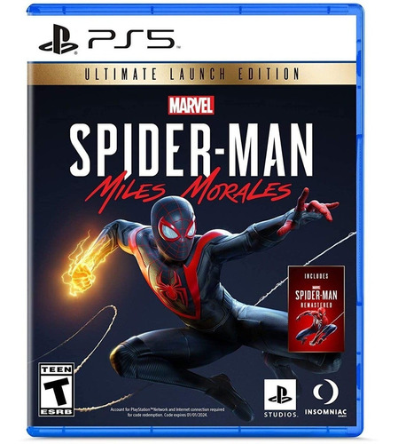 Sony Playstation 5 Ps5 Spiderman Miles Morales Juego
