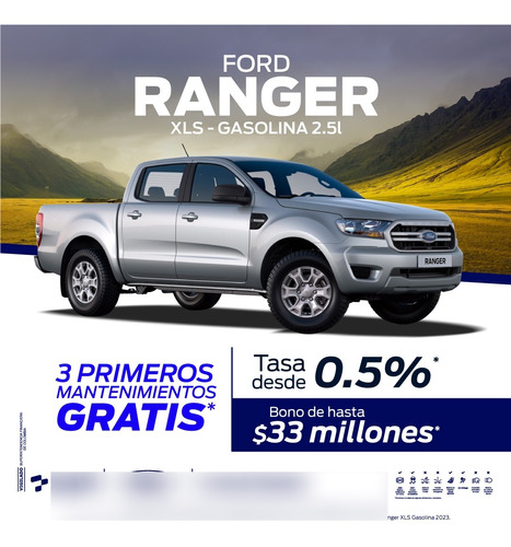 Ford Ranger 4x2 Xls Gasolina 2023 