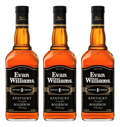 Imagen 1 de 2 de 3 Whisky Evan William Black (700ml 43%), Bourbon