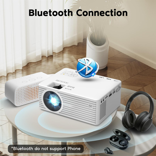 Mini Proyector Con 5g Wifi Y Bluetooth, Proyector Al Aire De