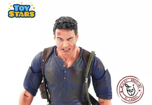 Boneco 17cm Uncharted - Nathan Drake Articulado + Acessórios