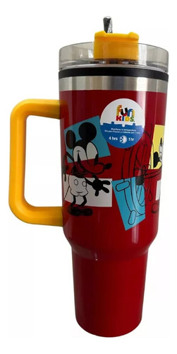 Termo Acero Inoxidable Mickey Mouse Doble Pared 1.2 L Multicolor