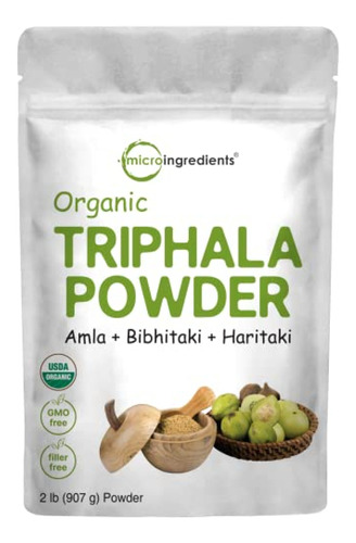 Micro Ingredientes Orgánicos Triphala En Polvo, 2 Libras | 