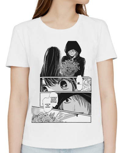 Meowzilla | Polera Mujer Ai Hoshino Oshi No Ko Manga V7