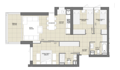 Venta Departamento 3 Habitaciones 2 Baños 1 Est Y 3 Bodegas