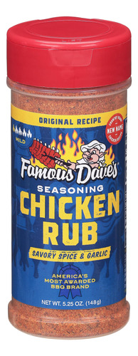 Famous Daves Condimento Pollo Asado - 5.25 Oz (paquete De 1)