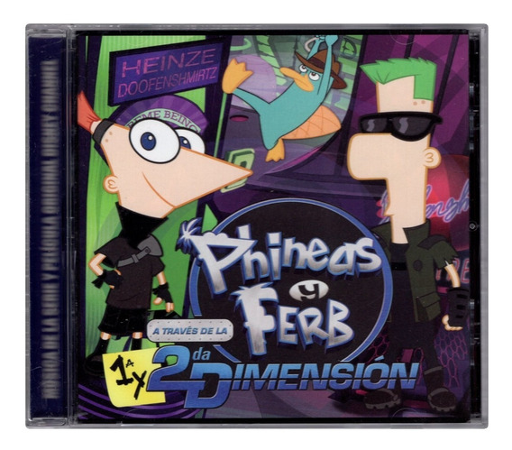 Phineas Y Ferb A Traves De La 1 & 2 Dimension Sounstrack Cd | Envío gratis