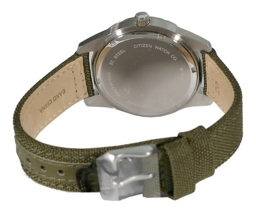 Imagen 3 de 5 de Citizen Quartz Green Dial Military Bi1041-06x .... Dcmstore