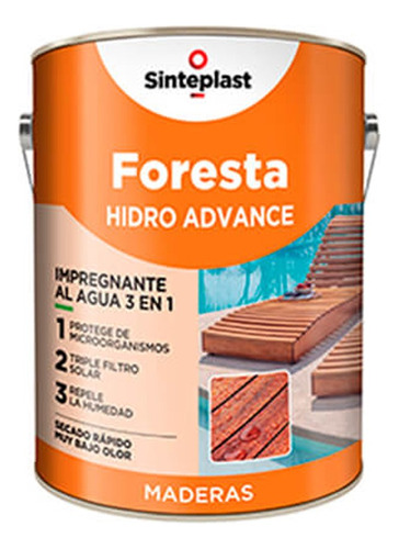 Protector De Madera Foresta Hidro Advance Satinado - 4l