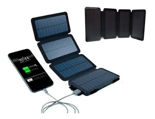 Power Bank Solar 20000 Mah 4 Paneles Compacta Nueva 