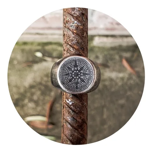 Anillo best sale brujula vikinga
