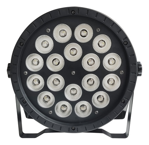 4x Canhao Refletor Slim 18 Leds 12w Rgbw Dmx 4n1 Powercon
