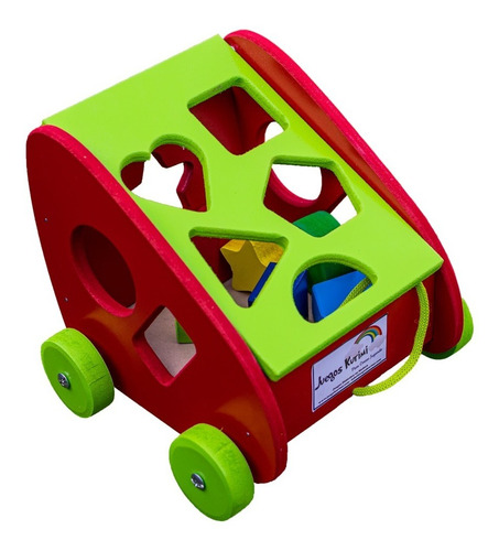 Imagen 5 de 6 de Carrito De Arrastre Con Formas Geometricas Formitas