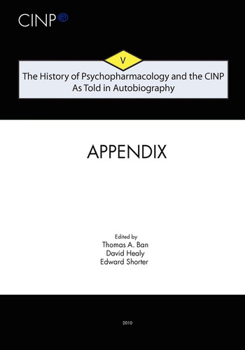 Libro The History Of Psychopharmacology Andinglés