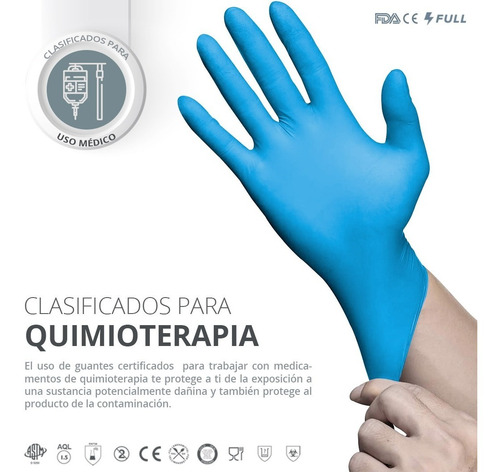 Imagen 3 de 9 de Guantes Nitrilo Desechables Uso Médico,examinación Sin Polvo