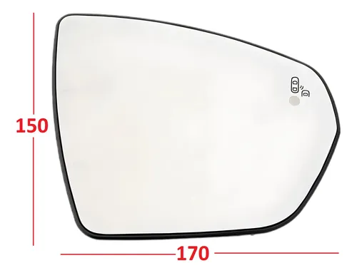 Luna Espejo Sensor Der Compatible Con Citroën Ds7 2017-2023