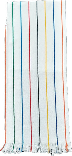 Imagen 5 de 5 de Sarape Blanco Raya Color