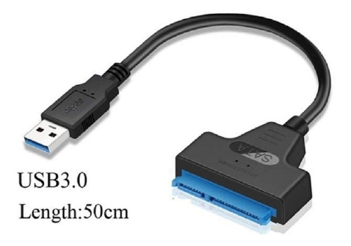 Cable Convertidor Usb 3.0- A- Sata Disco 2.5 Ssd-hd 50cm