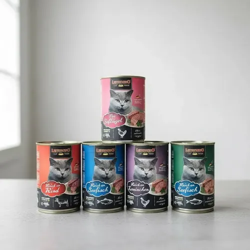 Alimento Húmedo para Gatos Leonardo Pack 6 Latas Multisabor 400g