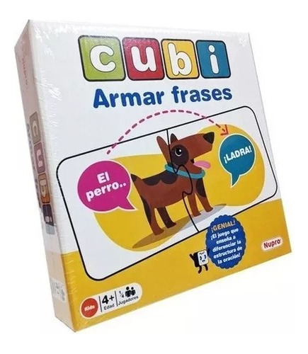 Juego Mesa Didactico Cubi Armar Frases Nupro Sharif Express