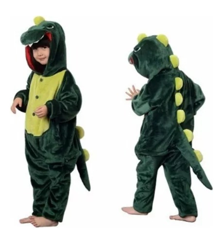 Pijama Disfraz Polar Para Niños Diseño De Dinosaurio