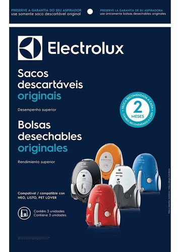 Pack De Bolsas De Aspiradora Electrolux Pet Lover - Palermo