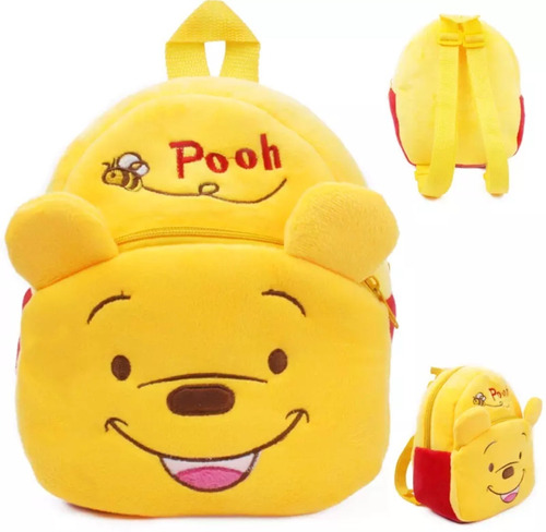 Mochila De Felpa Winnie The Pooh Para Niños