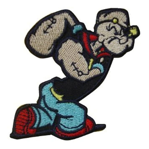 Parche Popeye Hierro  Lote De 2 Piezas Apliques Bordado