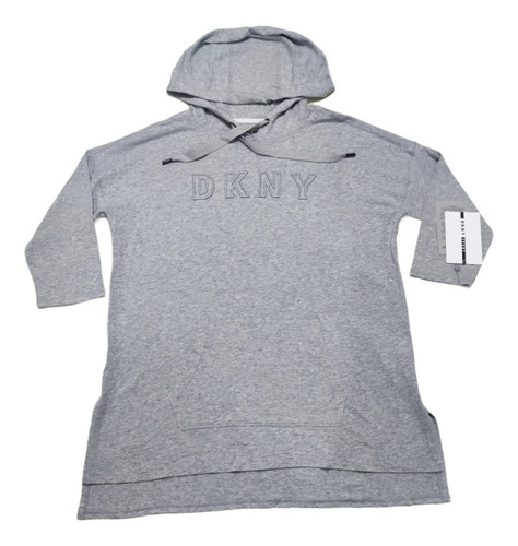 Polera De Entrenamiento Con Gorro, Marca Dkny Talla L