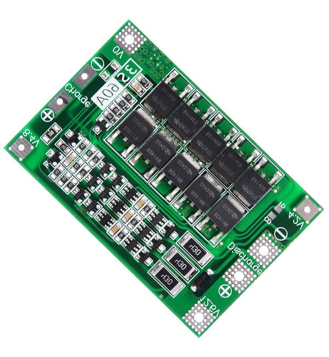 Placa Carga Bms 3s Batería 11v 12v 60a Max Ideal Taladro Emn