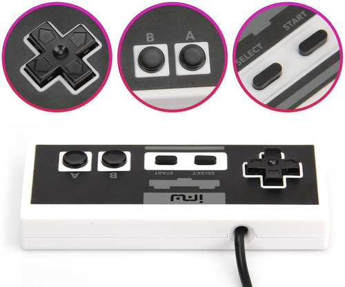 Controles Para Nintendo Mini Nes Classic Edition Color Gris