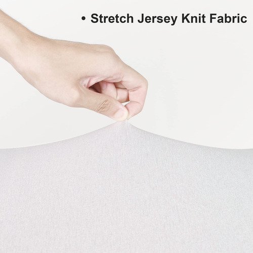 Tillyou Jersey Knit Stretchy Pack N Play Sheets Fitted, Ultr