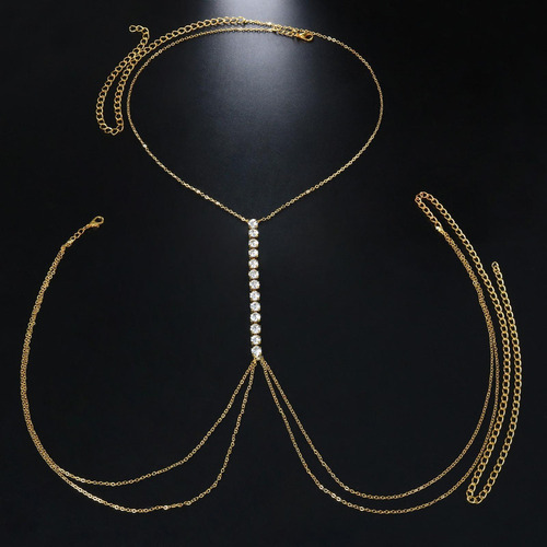 Sujetadores Cadena Cuerpo Cadena Ajustable Joyería De Moda