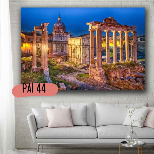 Imagen 2 de 10 de Cuadros Paisajes Del Mundo Roma Egipto Barcelona Rio 120x70