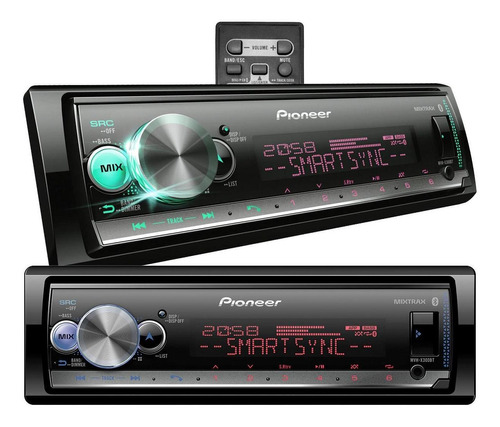 Stereo Pioneer Mvh X3000 Bluetooth Multicolor App Smart Sync