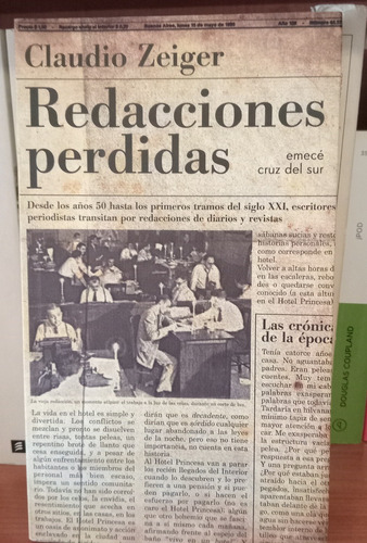 Redacciones Perdidas - Claudio Zeiger - Caballito - Puan