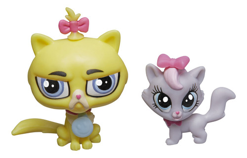 Gato Gruñón Y Gatito Littlest Pet Shop Modelo Exclusivo