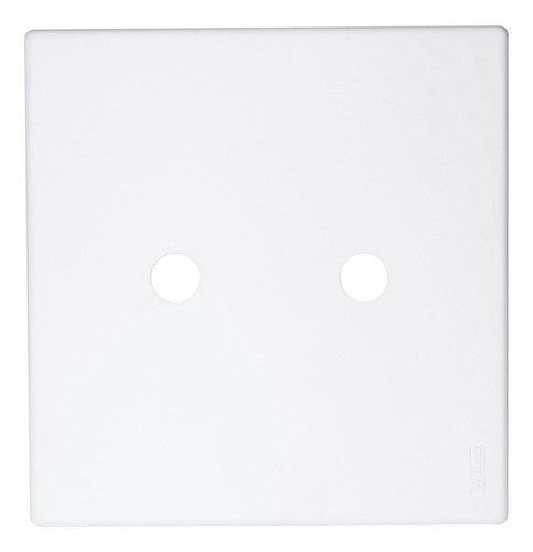 Placa 2 Saídas De Fio + Suporte 4x4 Branco Modular Walma 