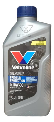 Aceite 10w30 Full Sintetico Premium Valvoline Original